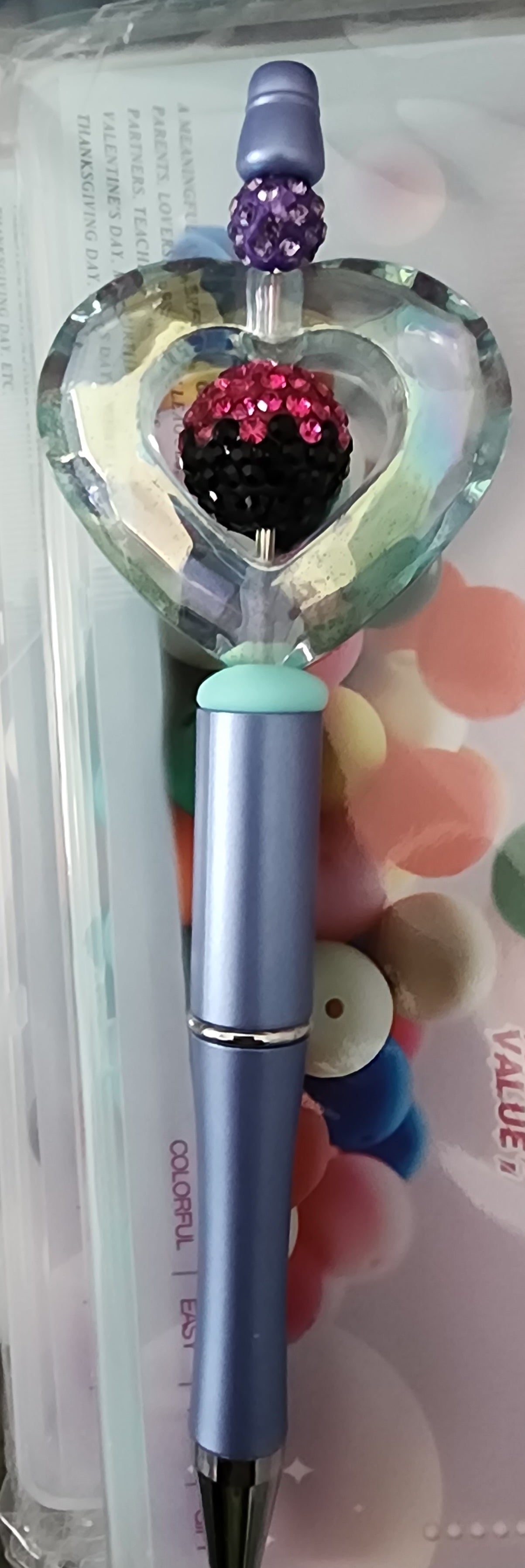 Fancy Frame Beaded Pen