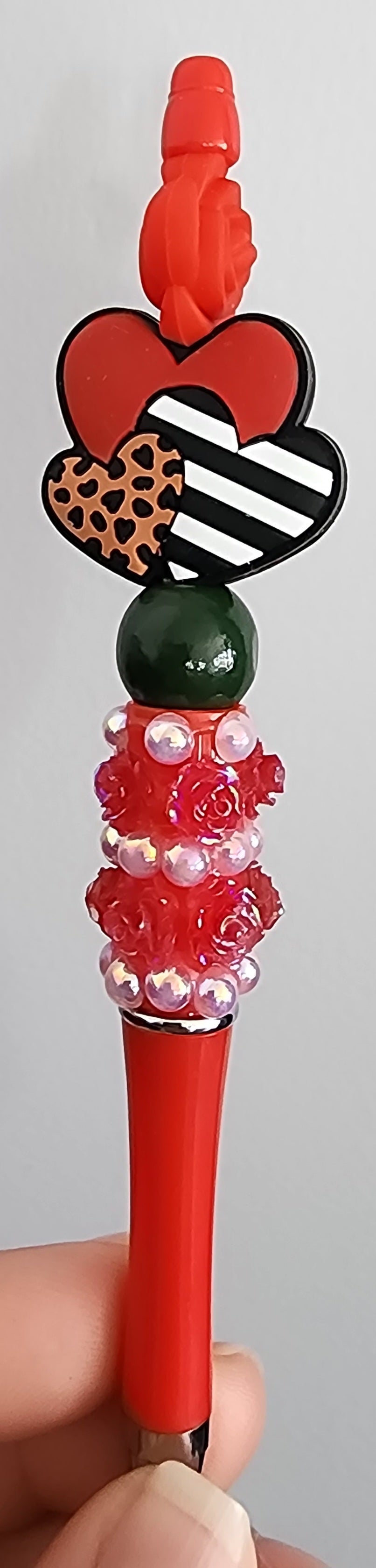 Standard beaded pen (1 silicone focal on plastic pen)
